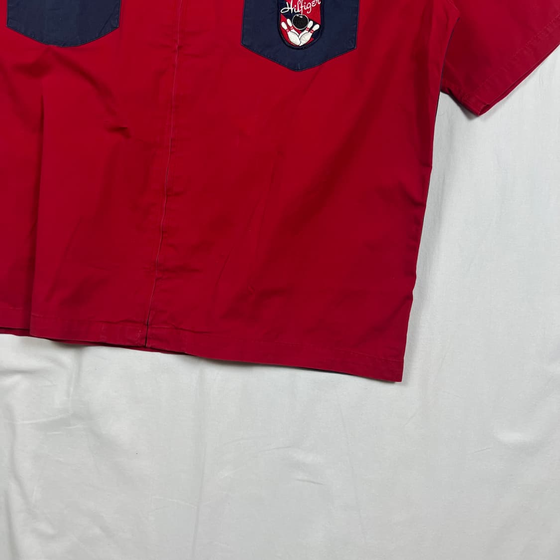 90‘s 타미힐피거 tommy hilfiger 볼링 반팔 셔츠 남방 상품이미지4
