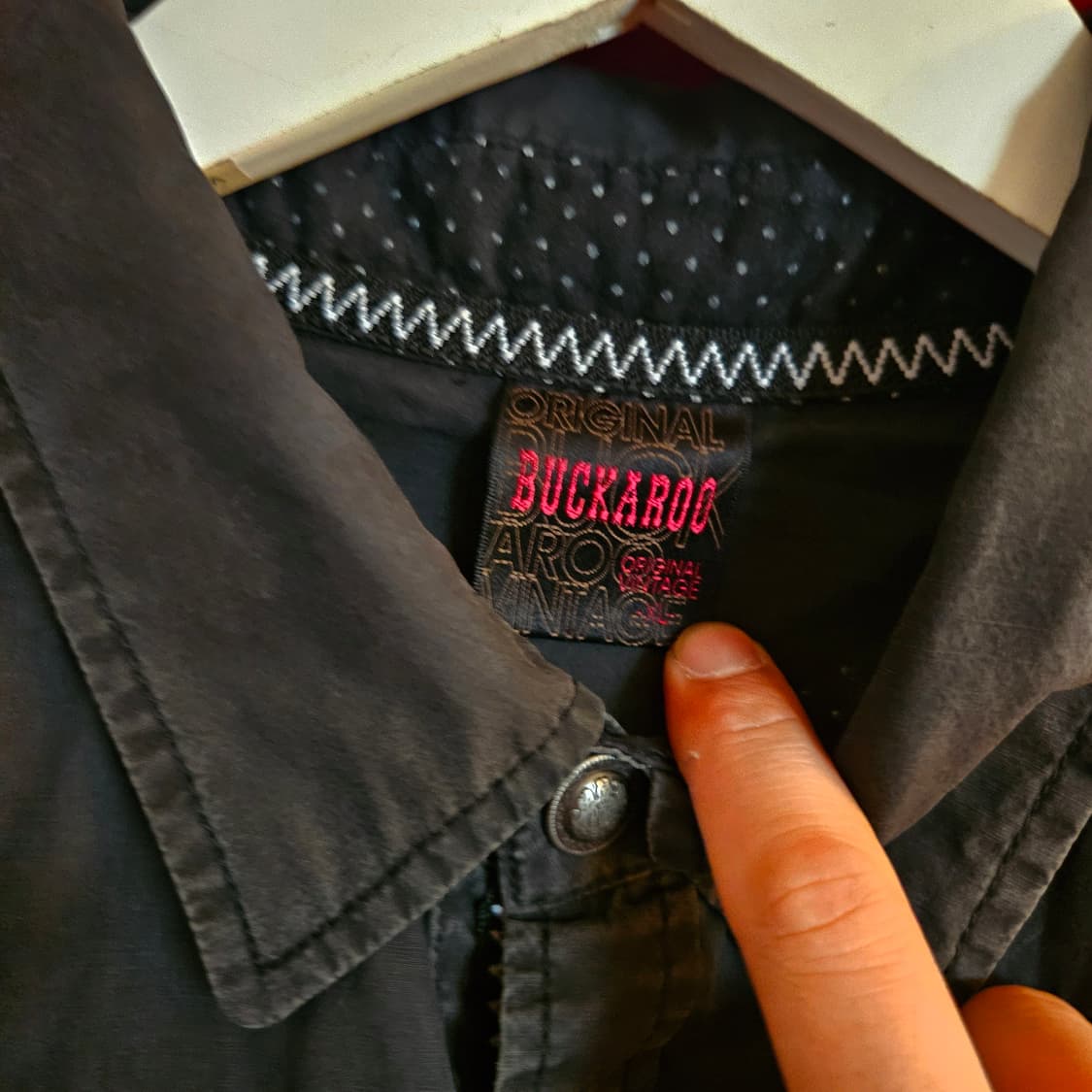 버커루(BUCKAROO) 크롬 비즈 자수 빈티지 컬렉션 y2k 셔츠 상품이미지9