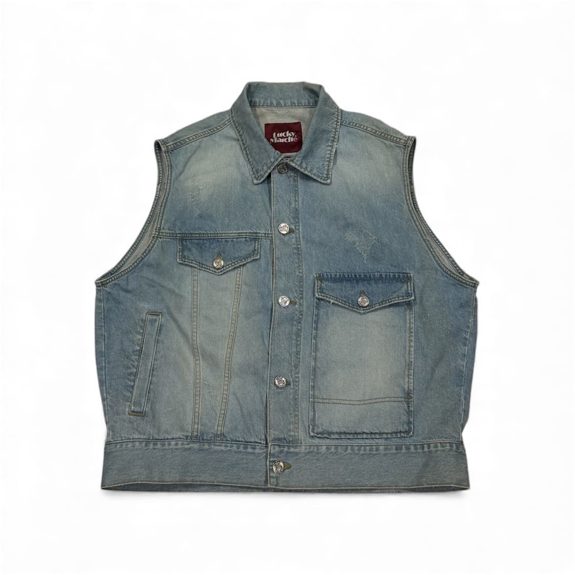 럭키 마르쉐 데님조끼  상품이미지1