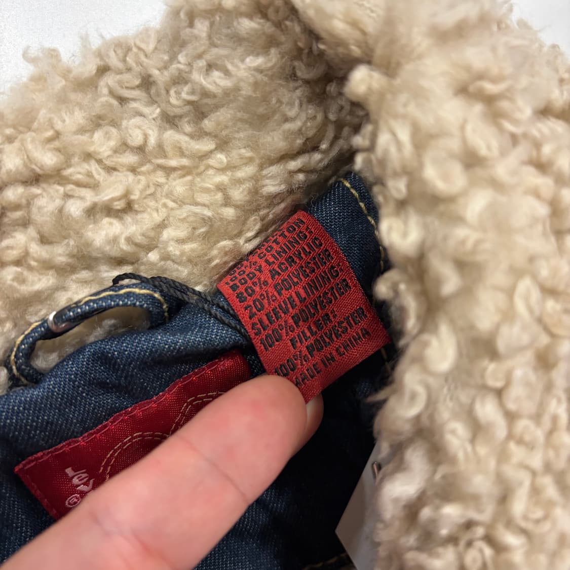 [M] 리바이스 타입 1 쉐르파 데님 자켓 청자켓 B386 상품이미지6