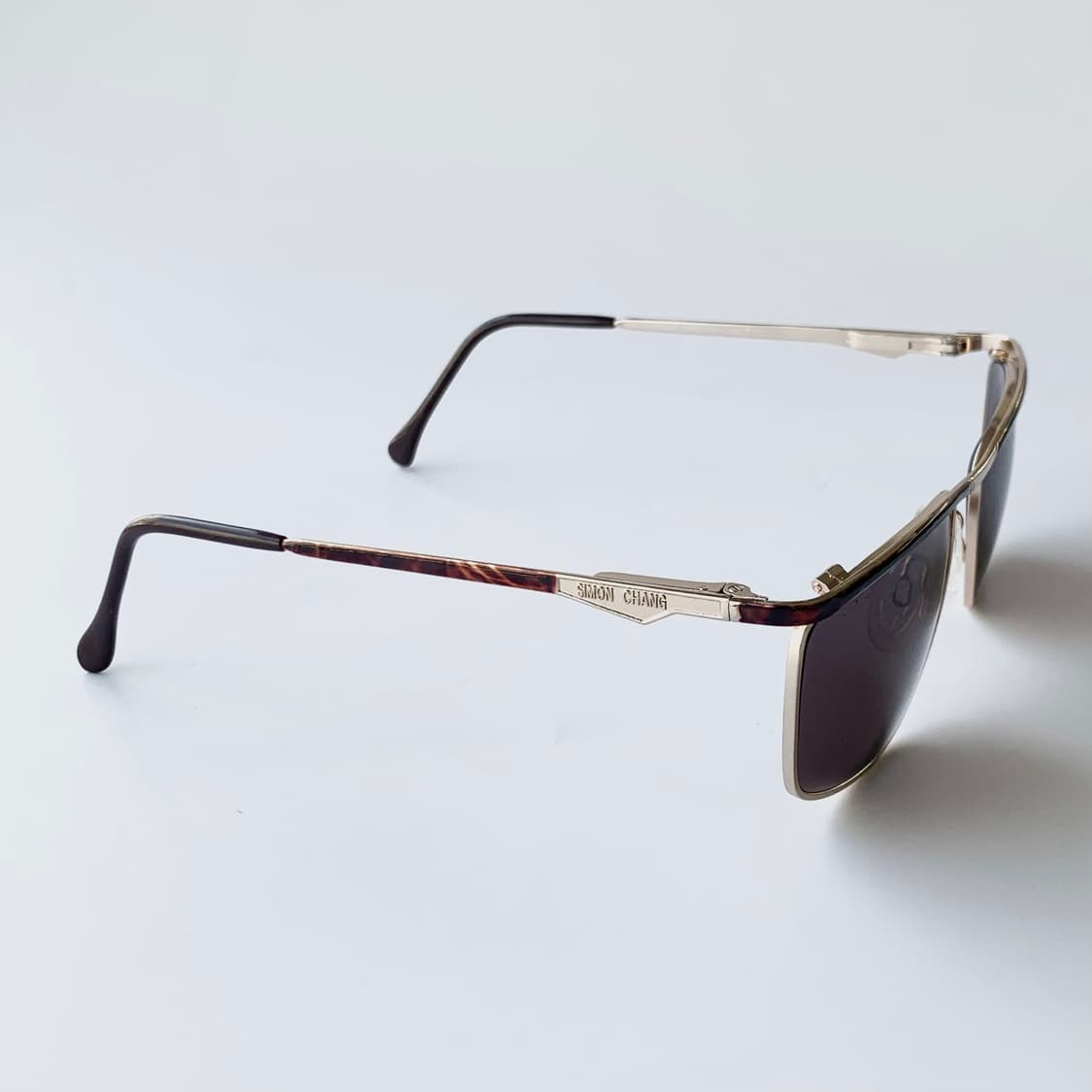 971 데드스탁 미착용 골드 마블 아세테이트 메탈 선글라스 레트로 상품이미지4