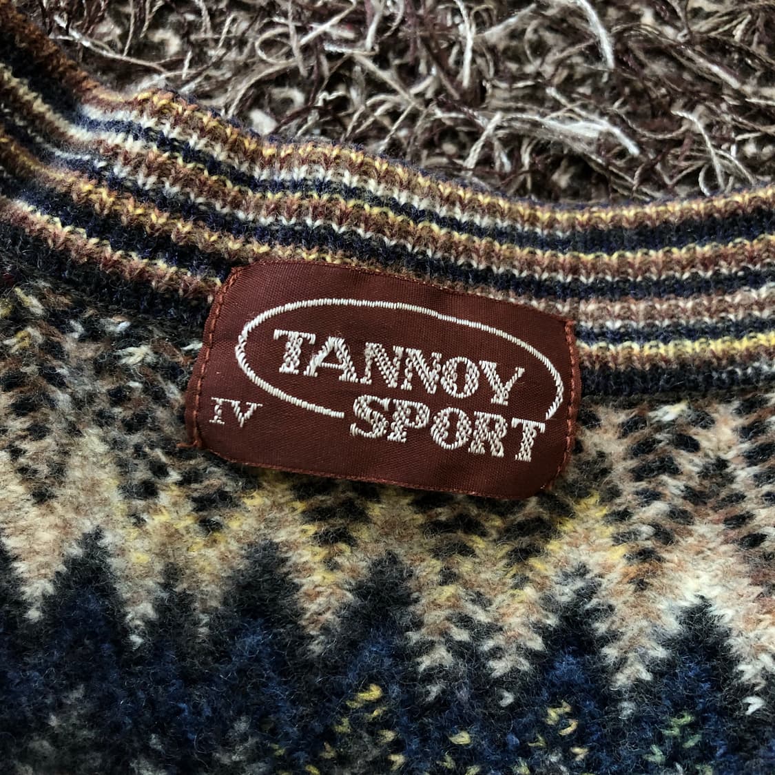 TANNOY SPORT 멀티컬러 패턴 니트 조끼 베스트 상품이미지3