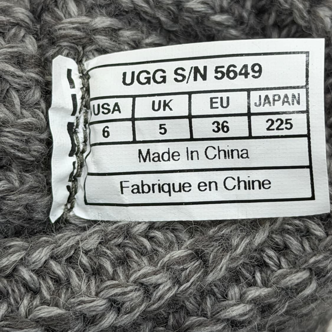 UGG 어그 클래식 카디 니트 롱부츠 그레이 225 상품이미지6