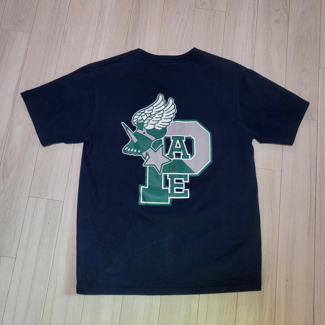 (M) 니고 베이프 BAPE NIGO Made in Japan 컬리지반팔 상품이미지2
