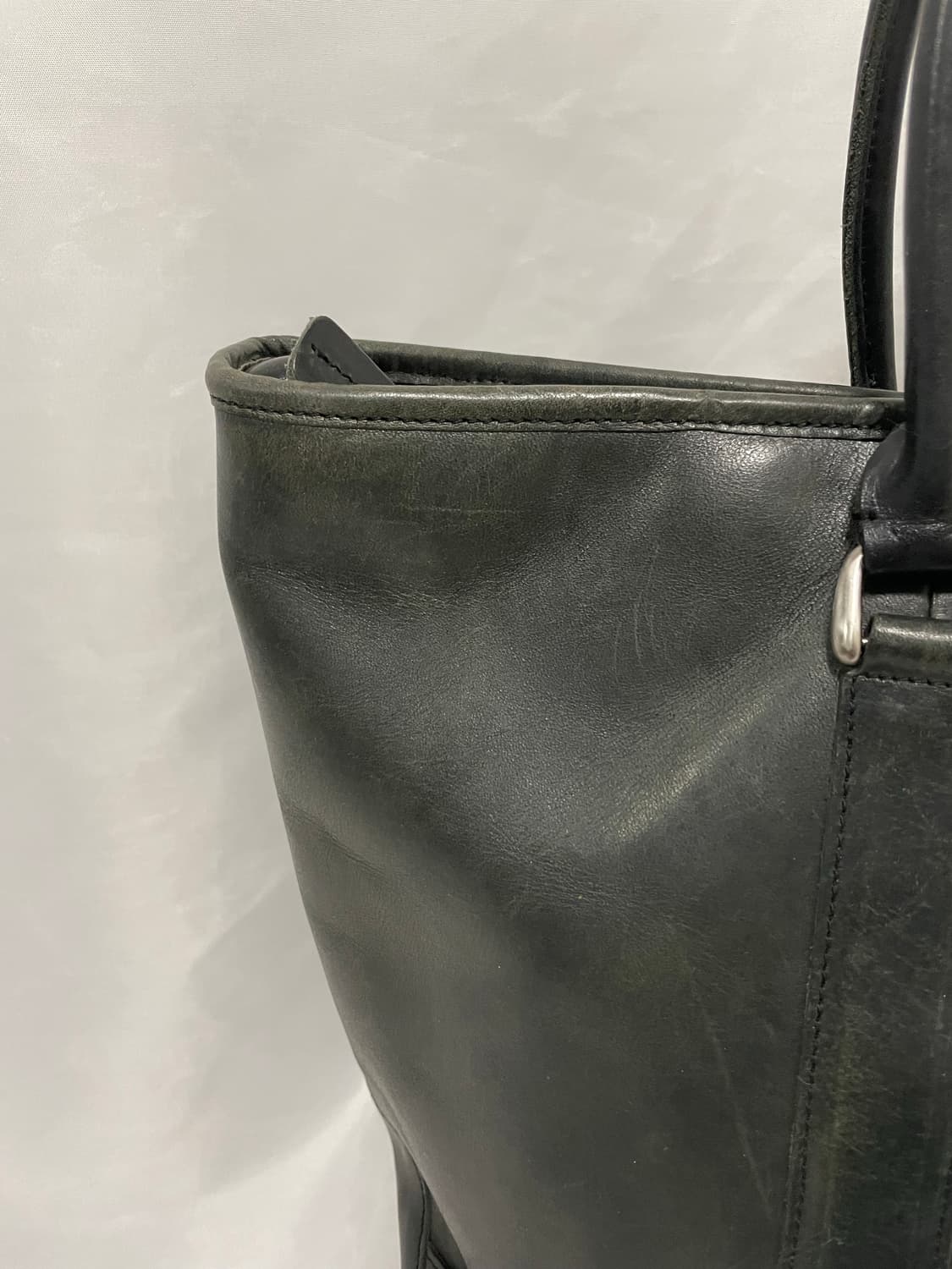 [OS] 엘엘빈 레더 라지 토트백 블랙 상품이미지4