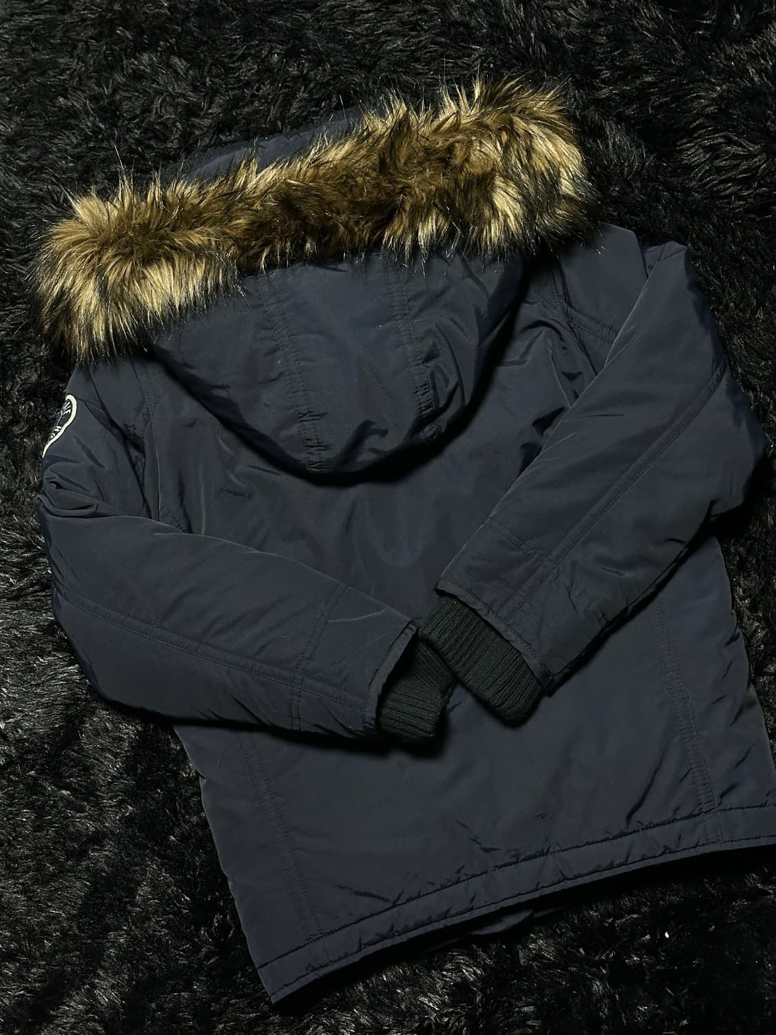 Abacchrome navy padded jacket 상품이미지2