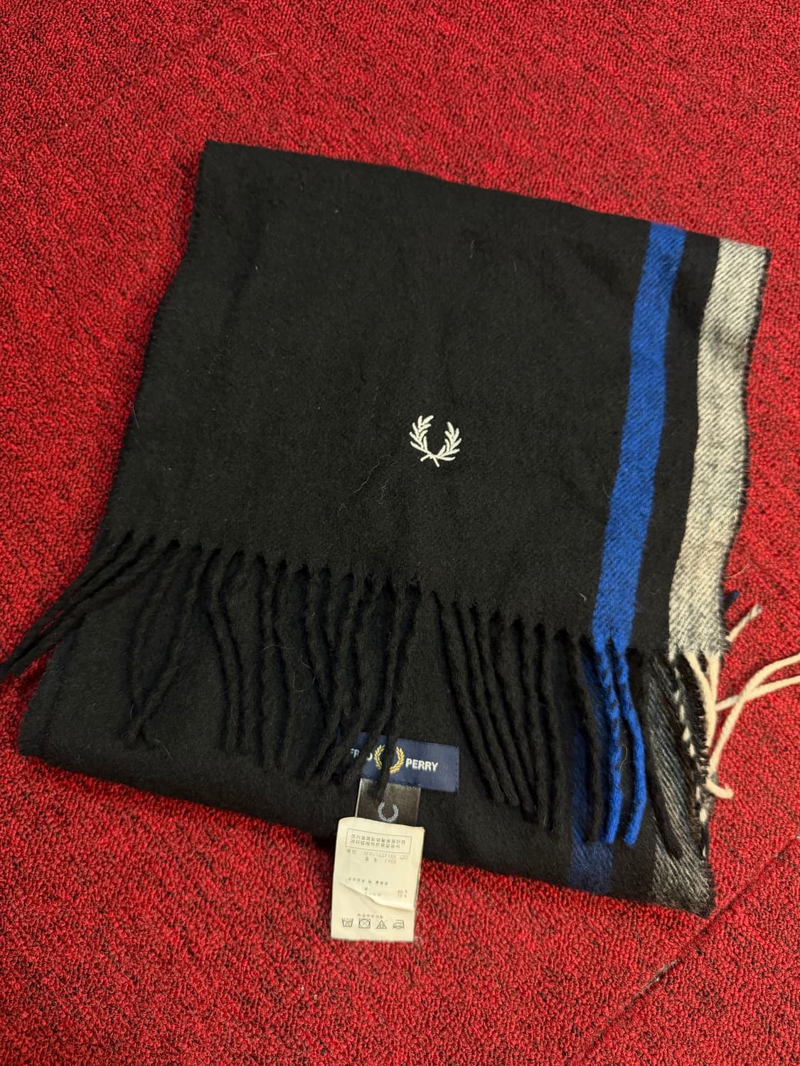 프레드페리 팁 드 우븐 스카프 상품이미지1