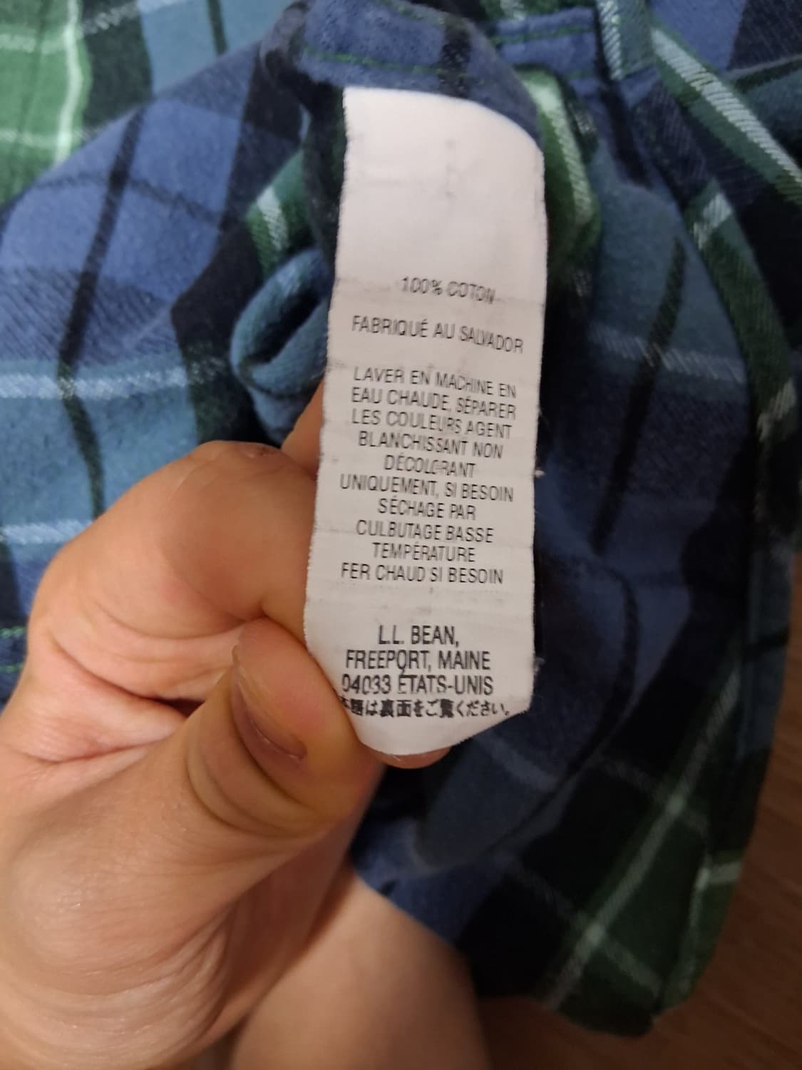 LL BEAN 빈티지 플란넬 셔츠 상품이미지5