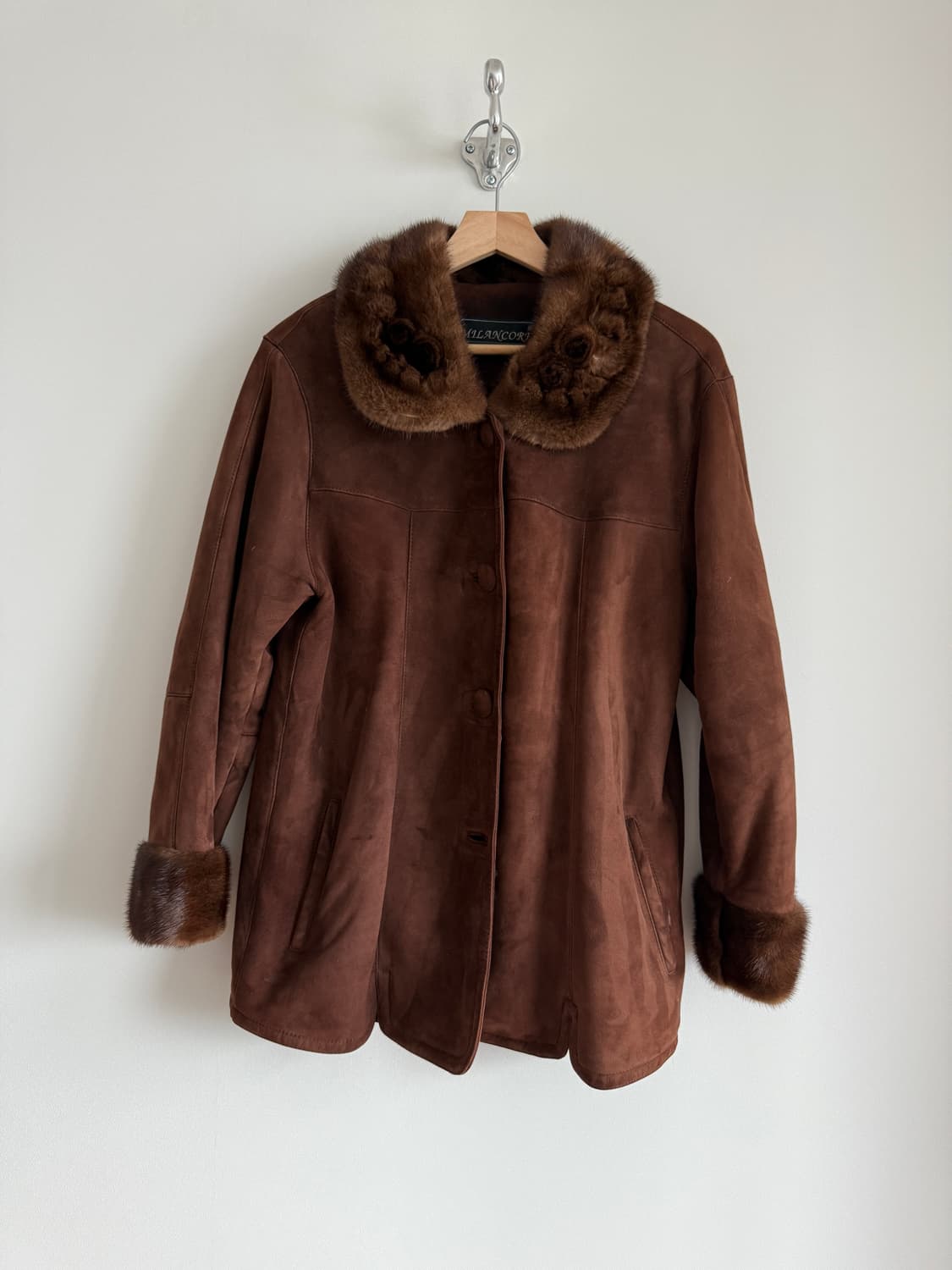 Pre owned 리얼 퍼 무스탕(양가죽, 양털, 모피) 상품이미지1