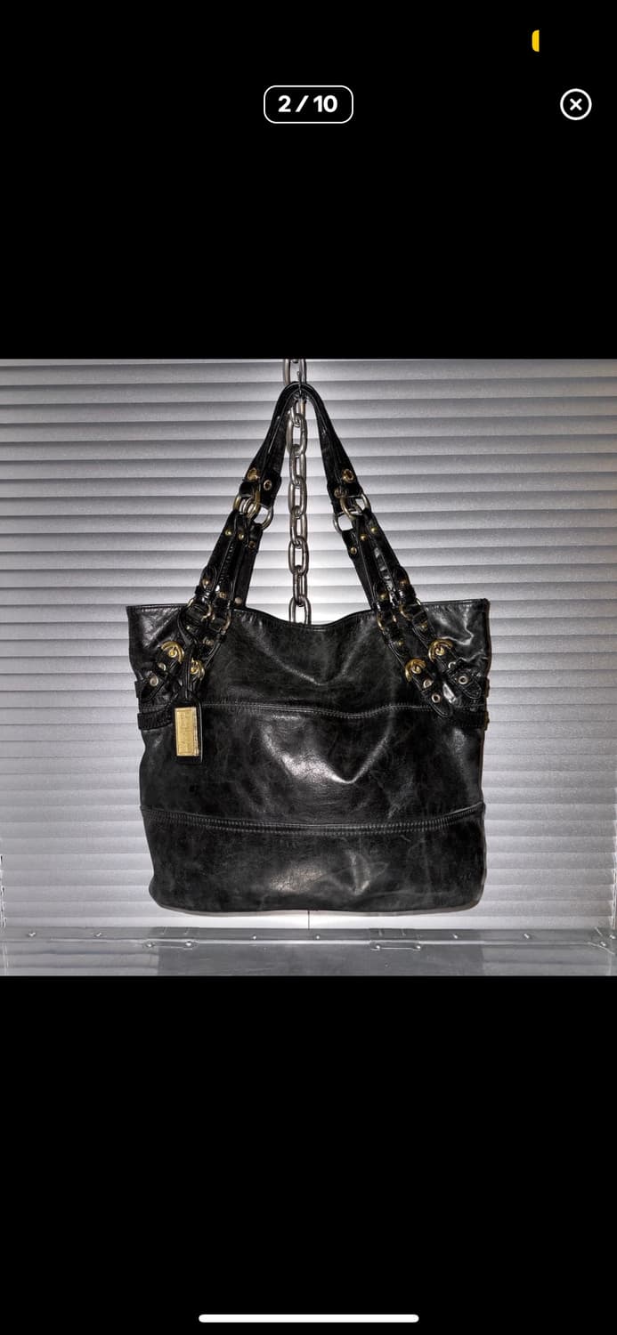 00s 배즐리 미슈카 웨스턴 디스트레스드 가죽 백 상품이미지1