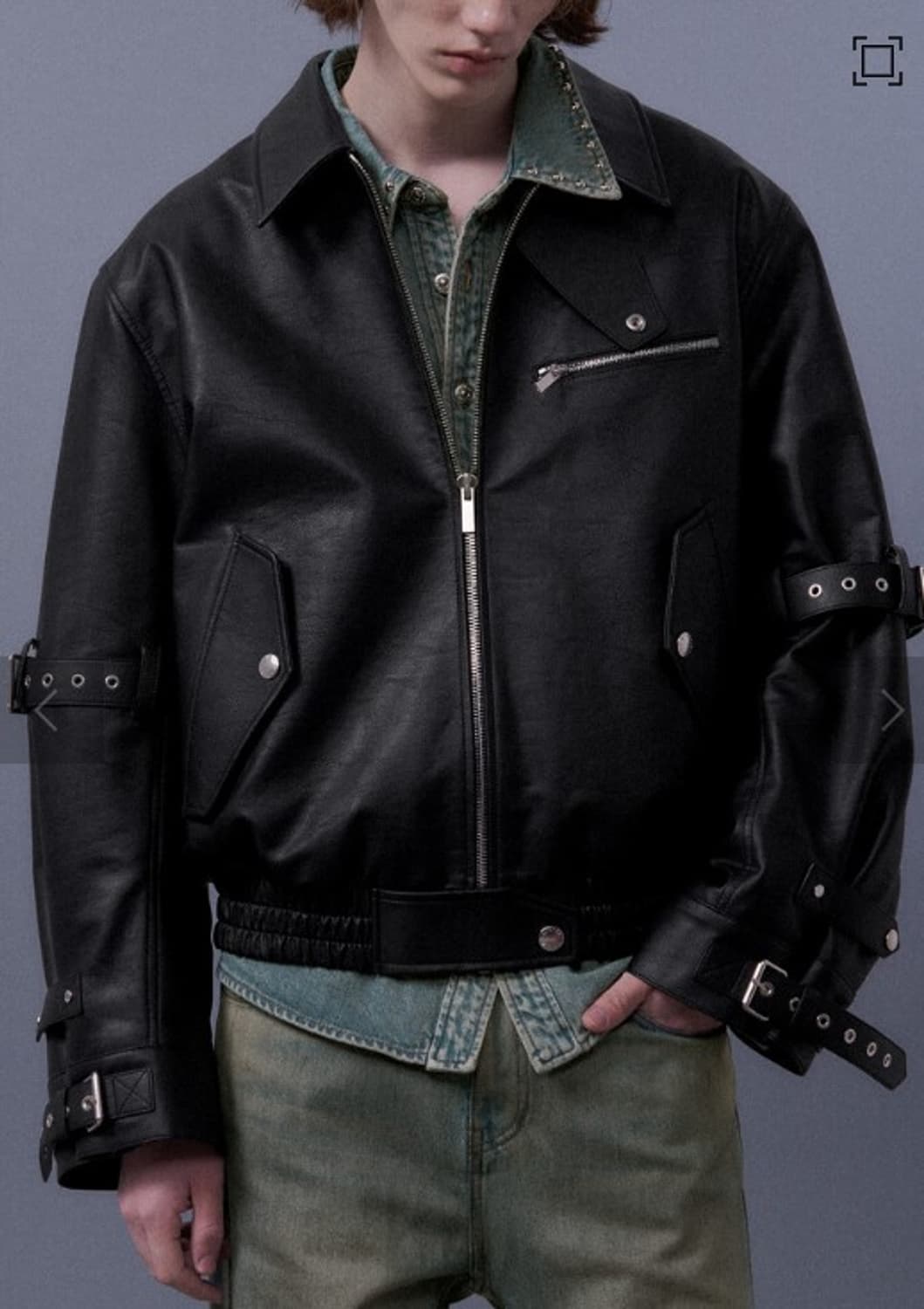 시스템옴므레더 이펙트 벨티드 점퍼SH2F8WJMT09M 상품이미지2