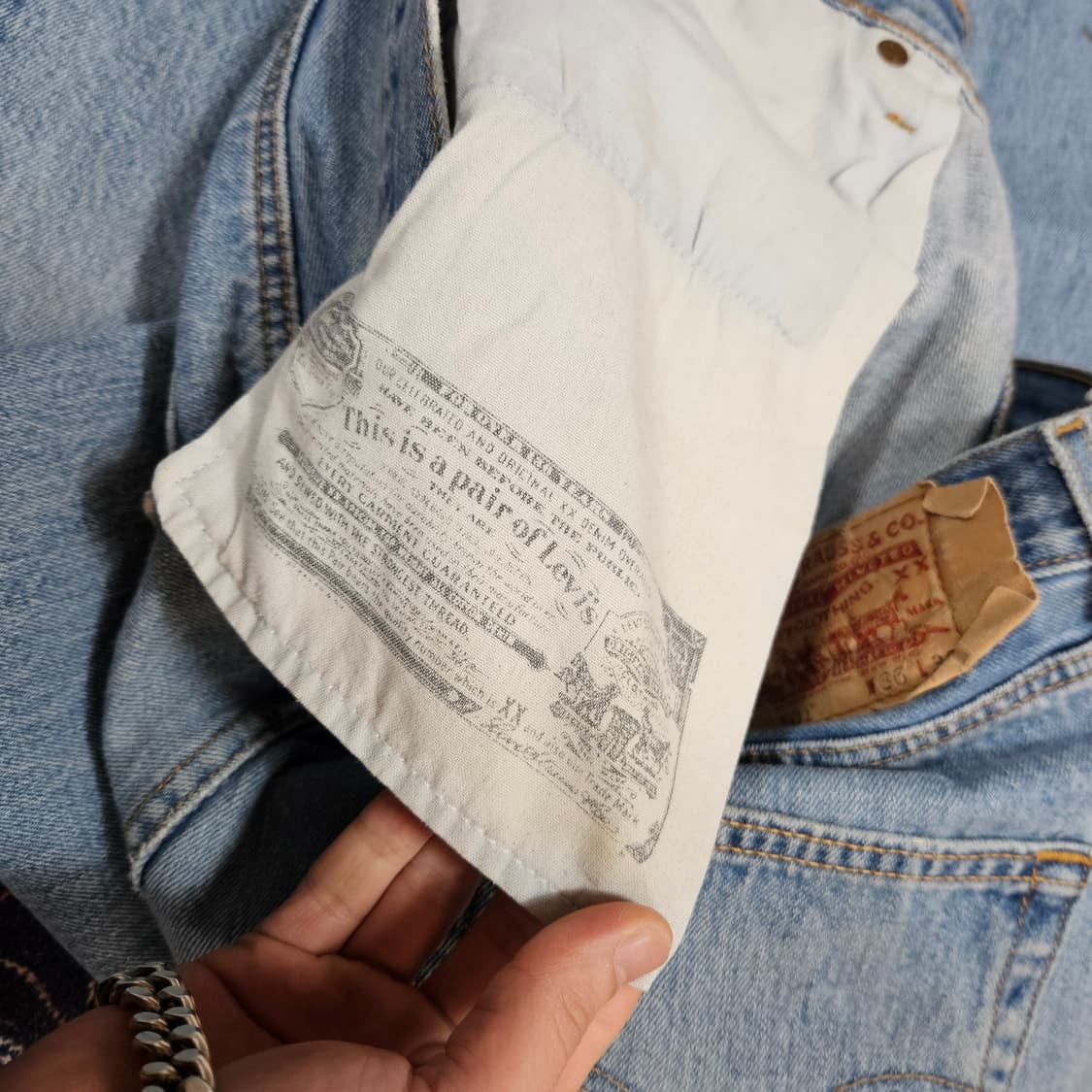 리바이스(Levis) 00's No.501 빈티지 데님팬츠 36size 상품이미지7