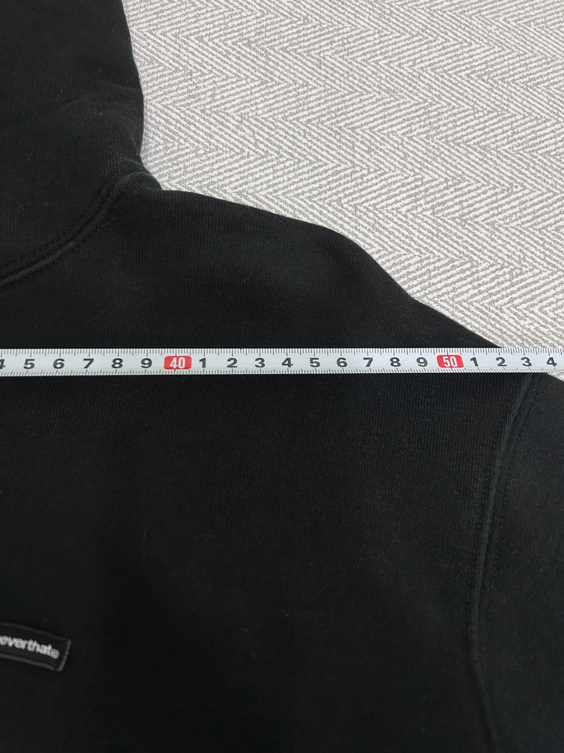 [L] 디스이즈네버댓 블랙 로고 후드티 남성 L사이즈 상품이미지10