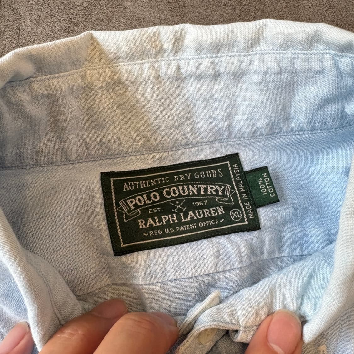 90년대 폴로 컨트리 정품 샴브레이 셔츠  상품이미지3