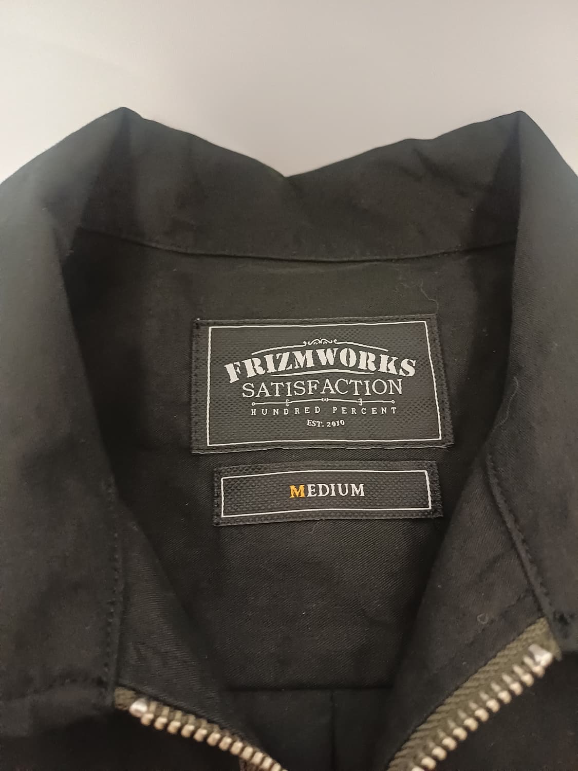 [M] 프리즘웍스 FULL ZIP SHIRT JACKET (블랙/A급) 상품이미지4