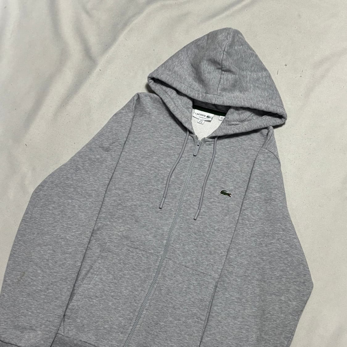 XL 라코스테 그레이 후드 집업 상품이미지1