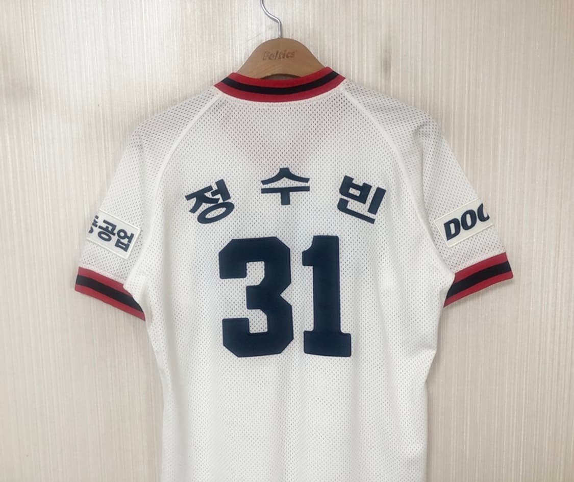 KBO 위팬 두산베어스 올드 홈유니폼/져지 90 #31 정수빈 상품이미지9