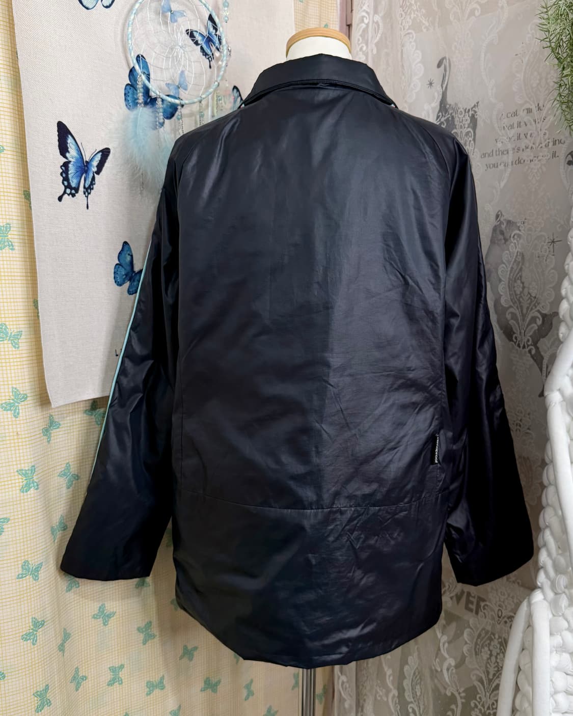 아디다스 딥 네이비 & 핑크 패딩 자켓 상품이미지7