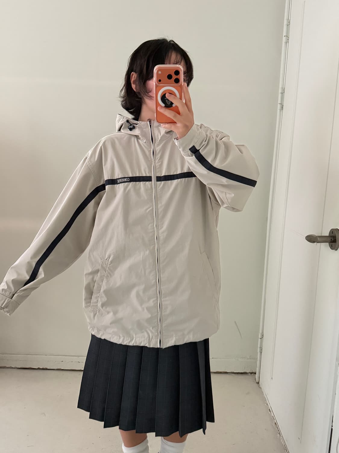 일본빈티지 컨버스 올스타 올드스쿨 바람막이 상품이미지1