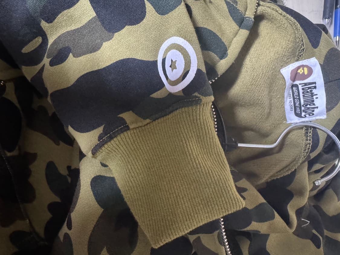 베이프 녹계 후드집업 후디  상품이미지4