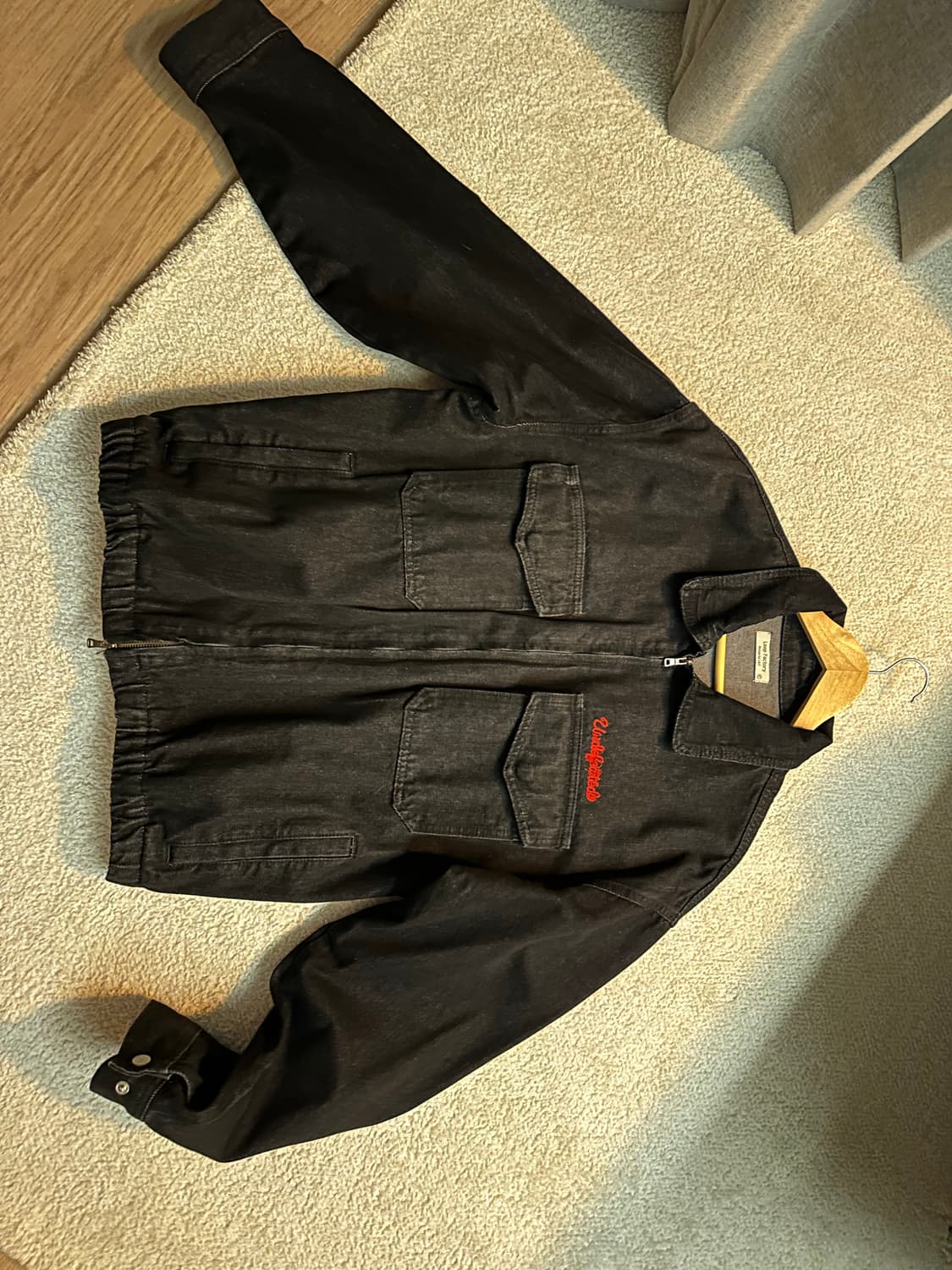 자수 데님 자켓 상품이미지1