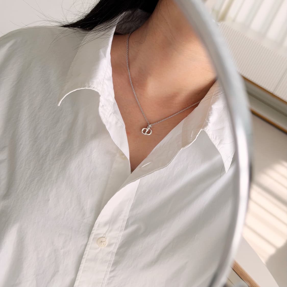 빈티지 디올 CD 큐빅 목걸이 상품이미지6