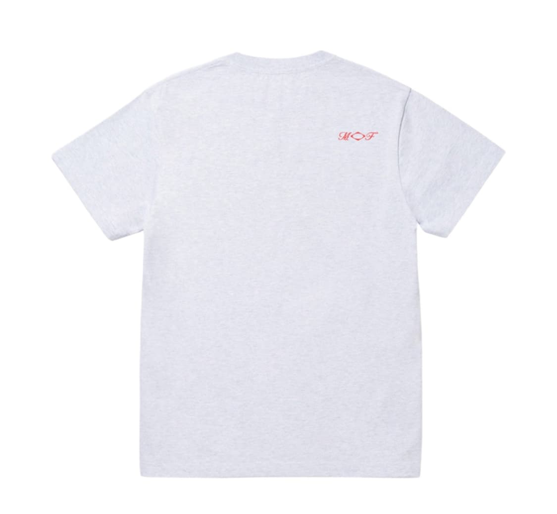 [W] 미스치프 롬버스 블러 반팔 멜란지 그레이 L 상품이미지2