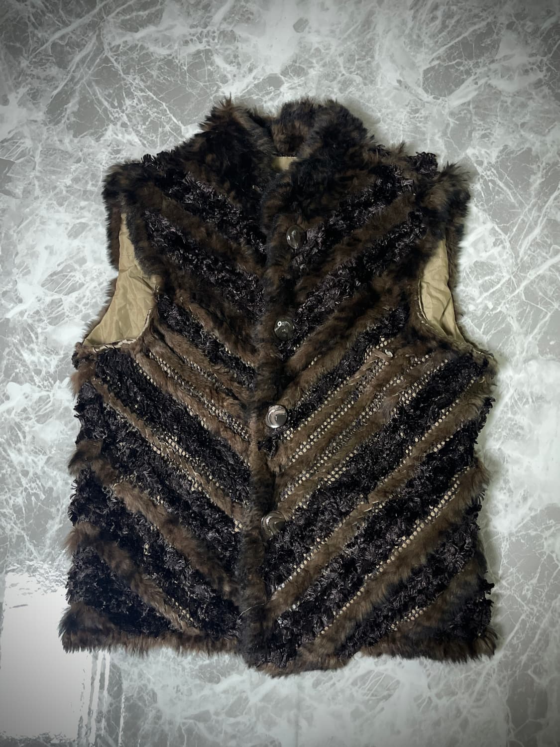 (Unknown)grunge fur vest 상품이미지1