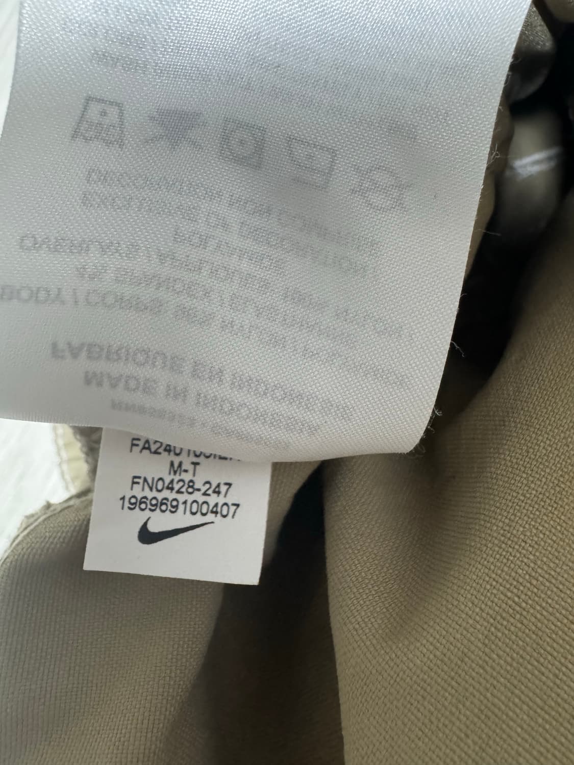 [US M-TALL] ACG 스미스 서밋 카고 팬츠 카키 아이언 오어 상품이미지5