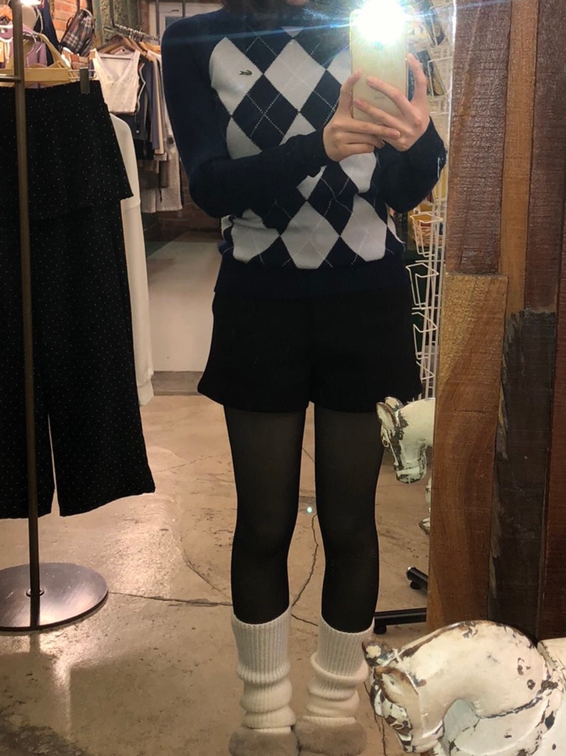 라코스테 아가일 빈티지 니트 상품이미지3