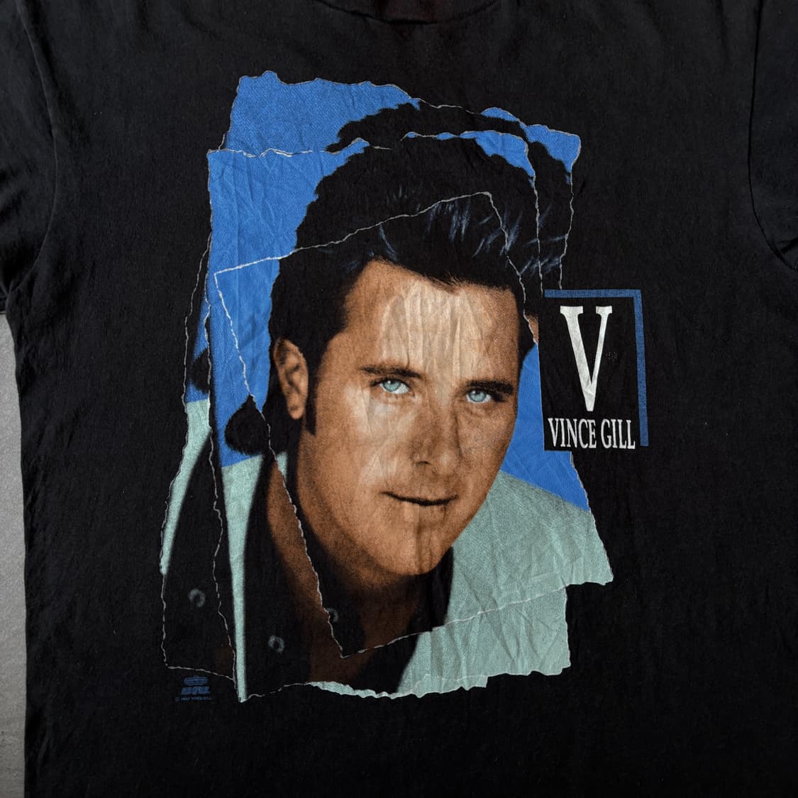 90s 92년 Vince Gill 투어 빈티지 티셔츠 반팔 티셔츠 반팔티 상품이미지5