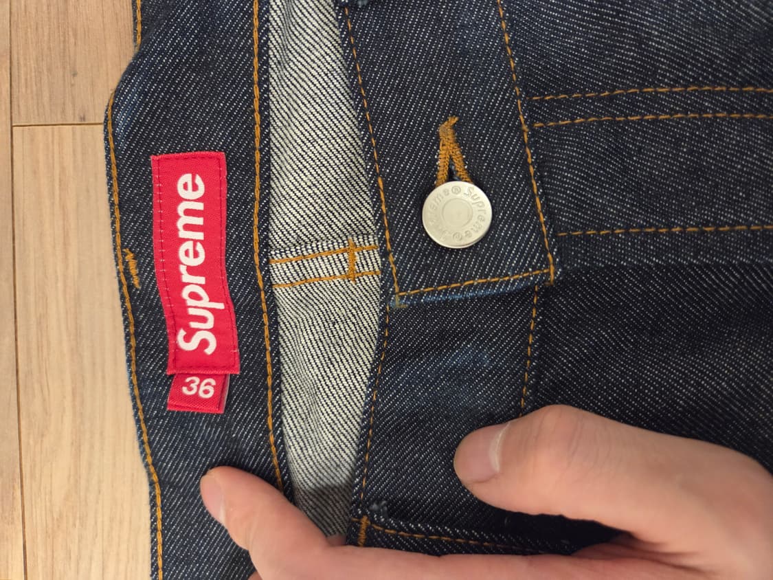 슈프림 리지드 배기 셀비지 진 리지드 인디고 36 상품이미지3