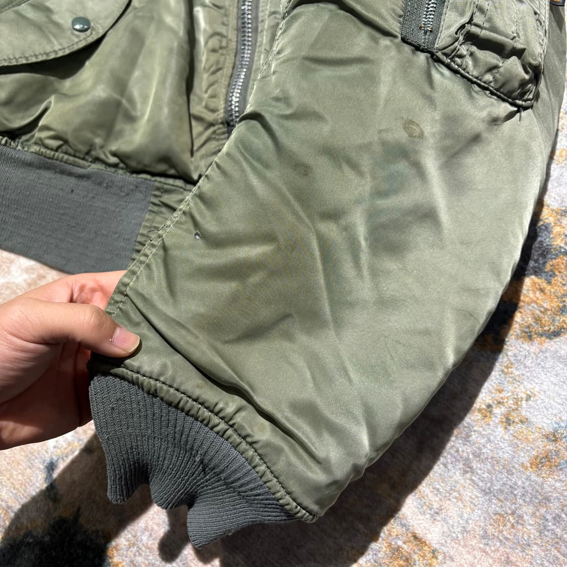 알파인더스트리MA-1 자켓 made in usa 민수용 상품이미지3