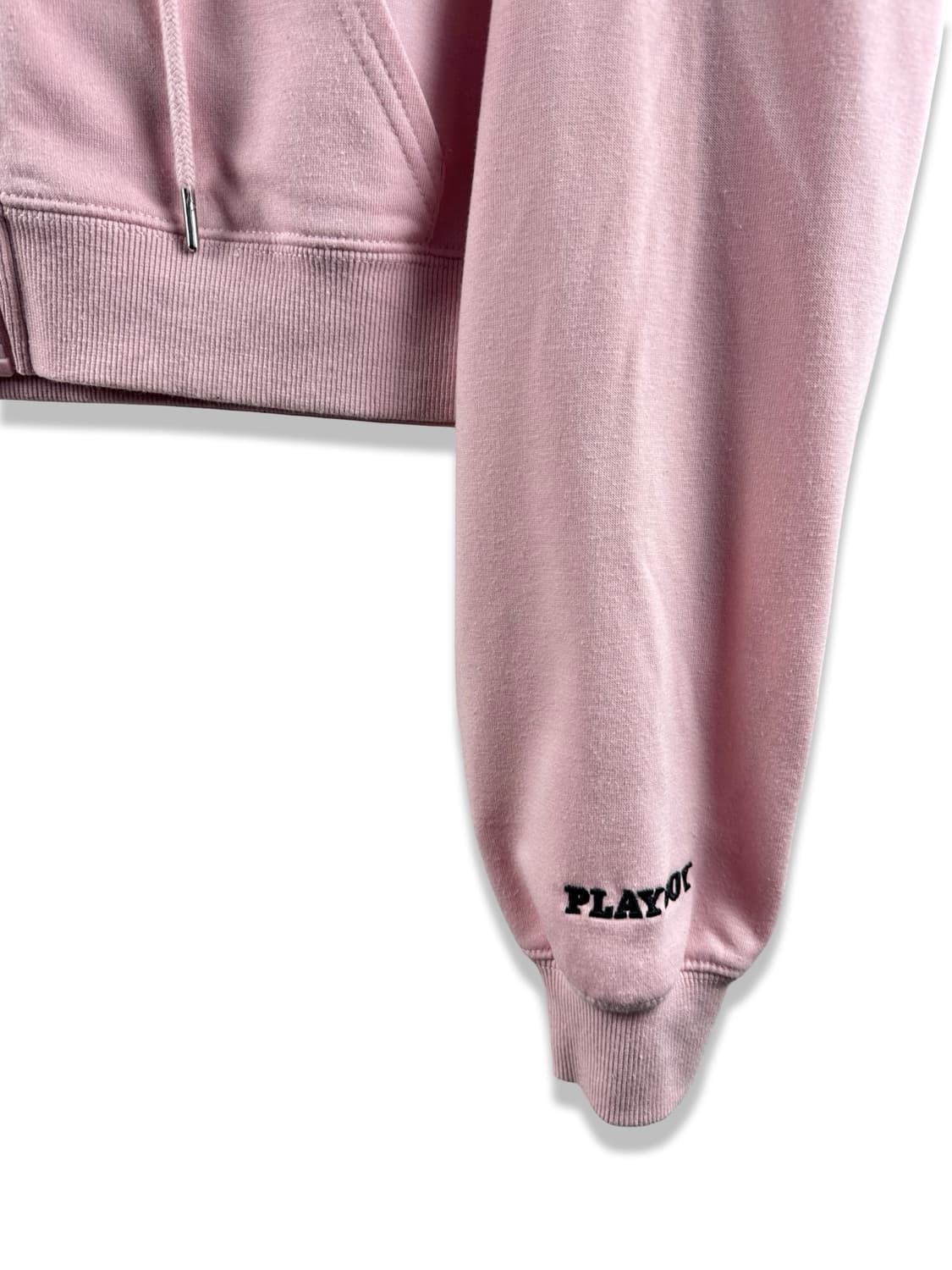 플레이보이 비즈버니 핑크 크롭후드집업2889 상품이미지3