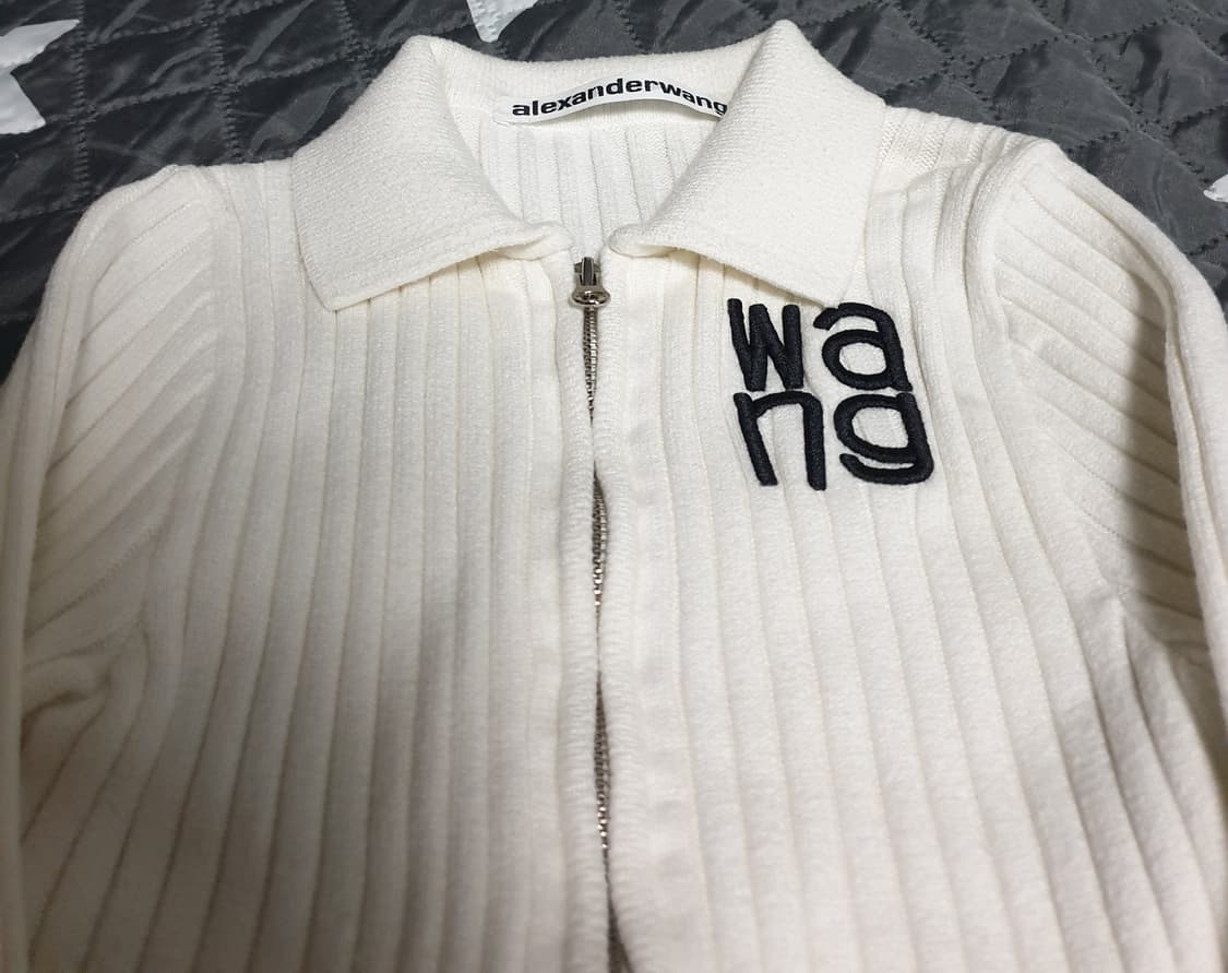 알렉산더왕 세미크롭 하프넥 집업니트 아이보리 (XS) 상품이미지2