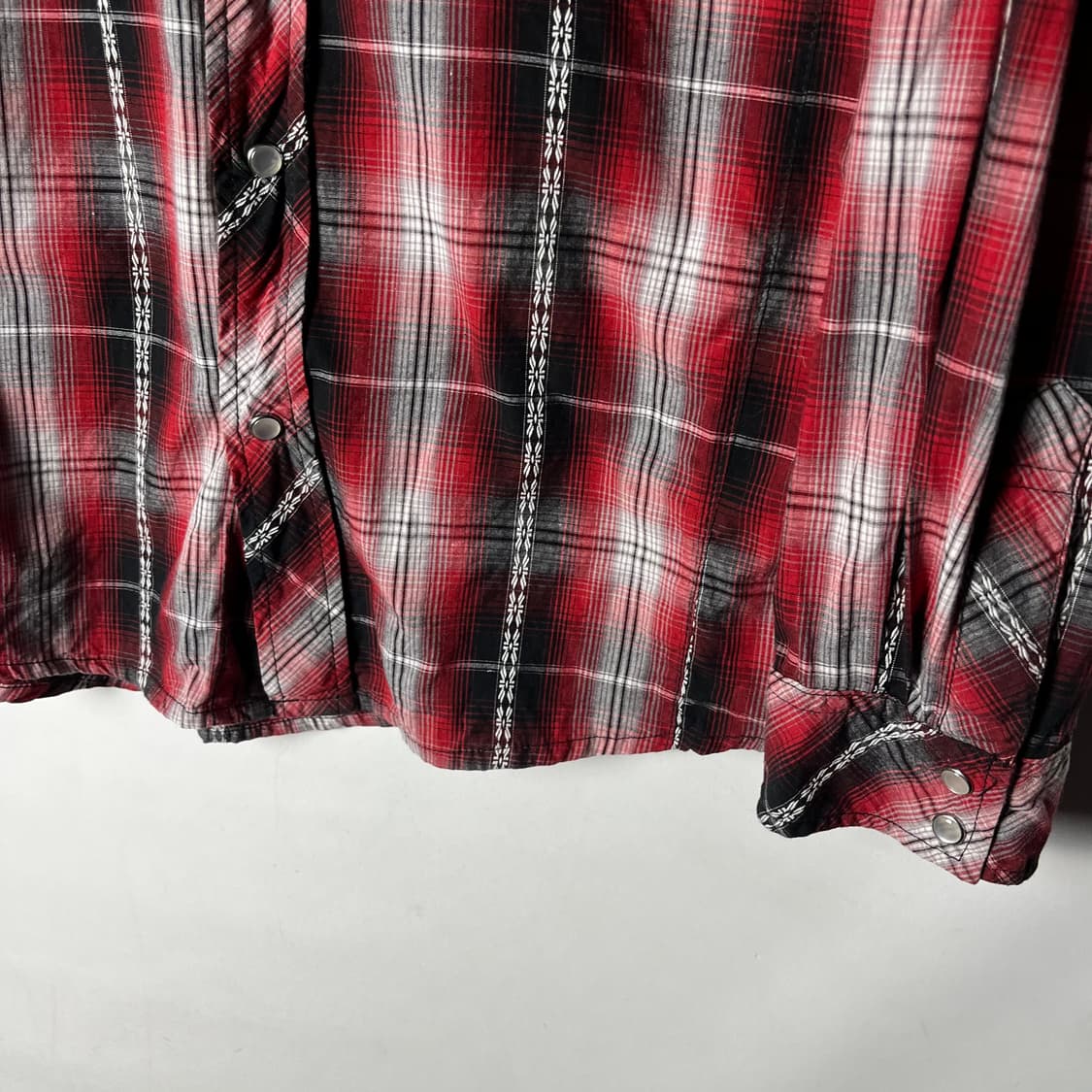 [Thruxton] 재팬 펑크 본디지 체크 웨스턴셔츠 상품이미지4