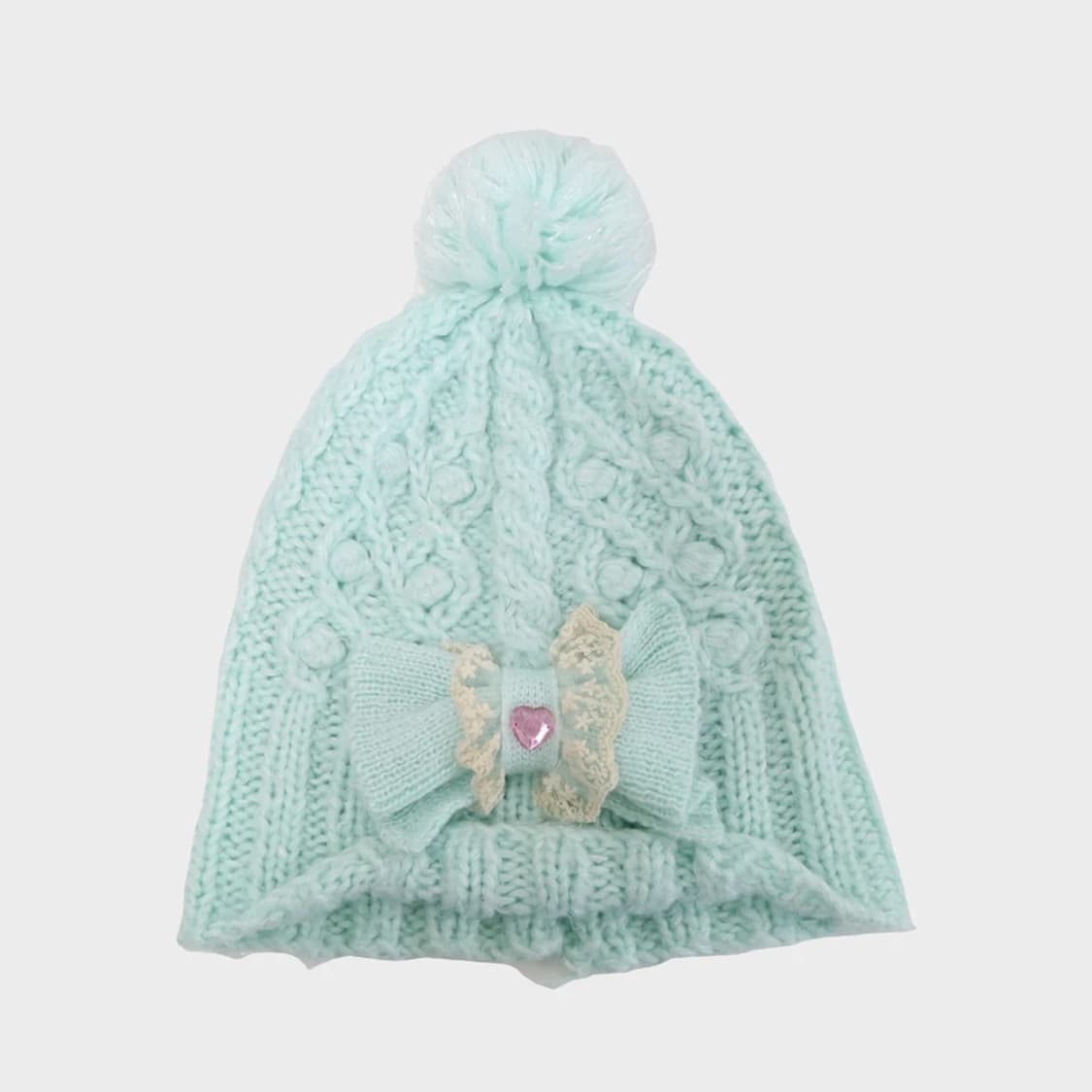 히메갸루 리본 포인트 니트 모자 61542 상품이미지2