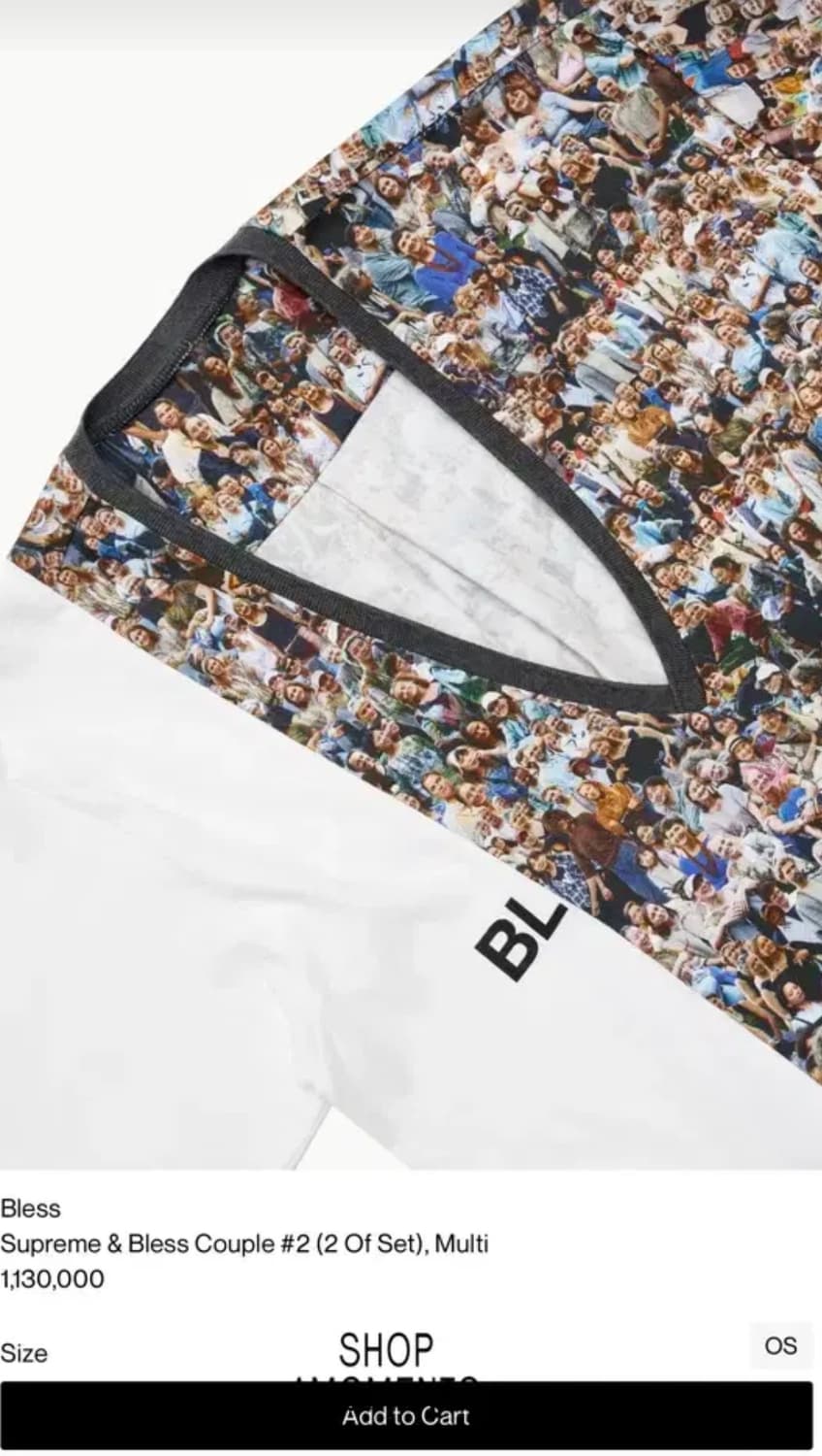 블레스x슈프림 티셔츠 상품이미지2