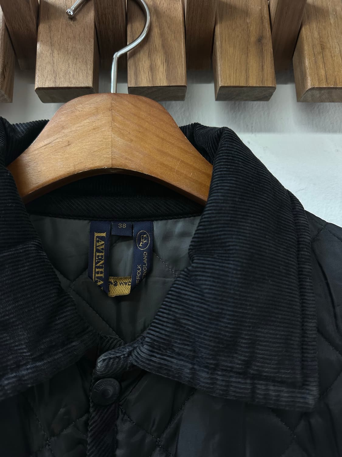 Lavenham라벤햄 다이아 블랙 퀼팅 재킷 Made in England 상품이미지2