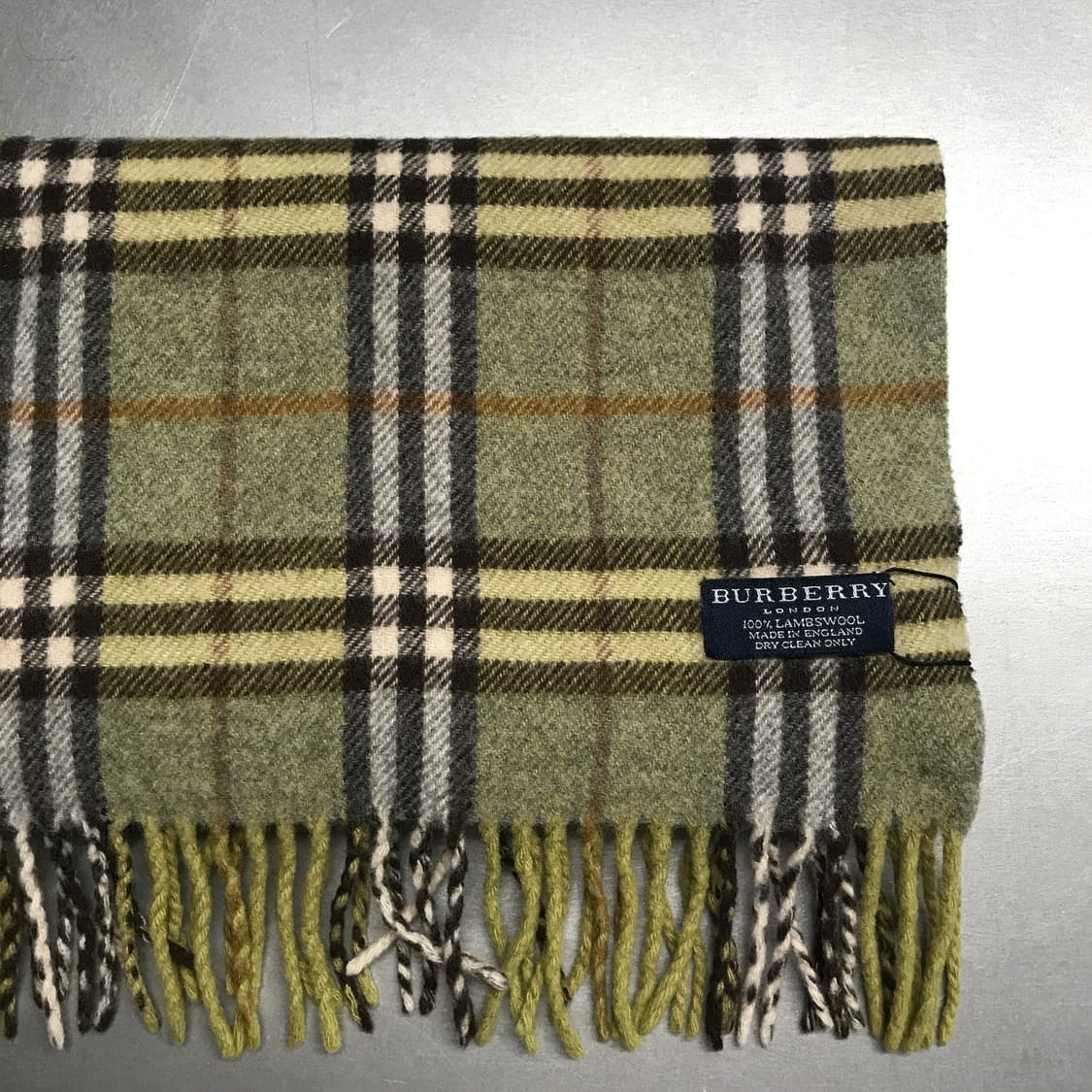 버버리 정품 램스울 머플러 카키 상품이미지3