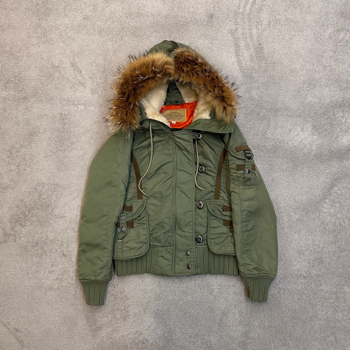 아비렉스 n2b 플라이트 자켓 카키 상품이미지3