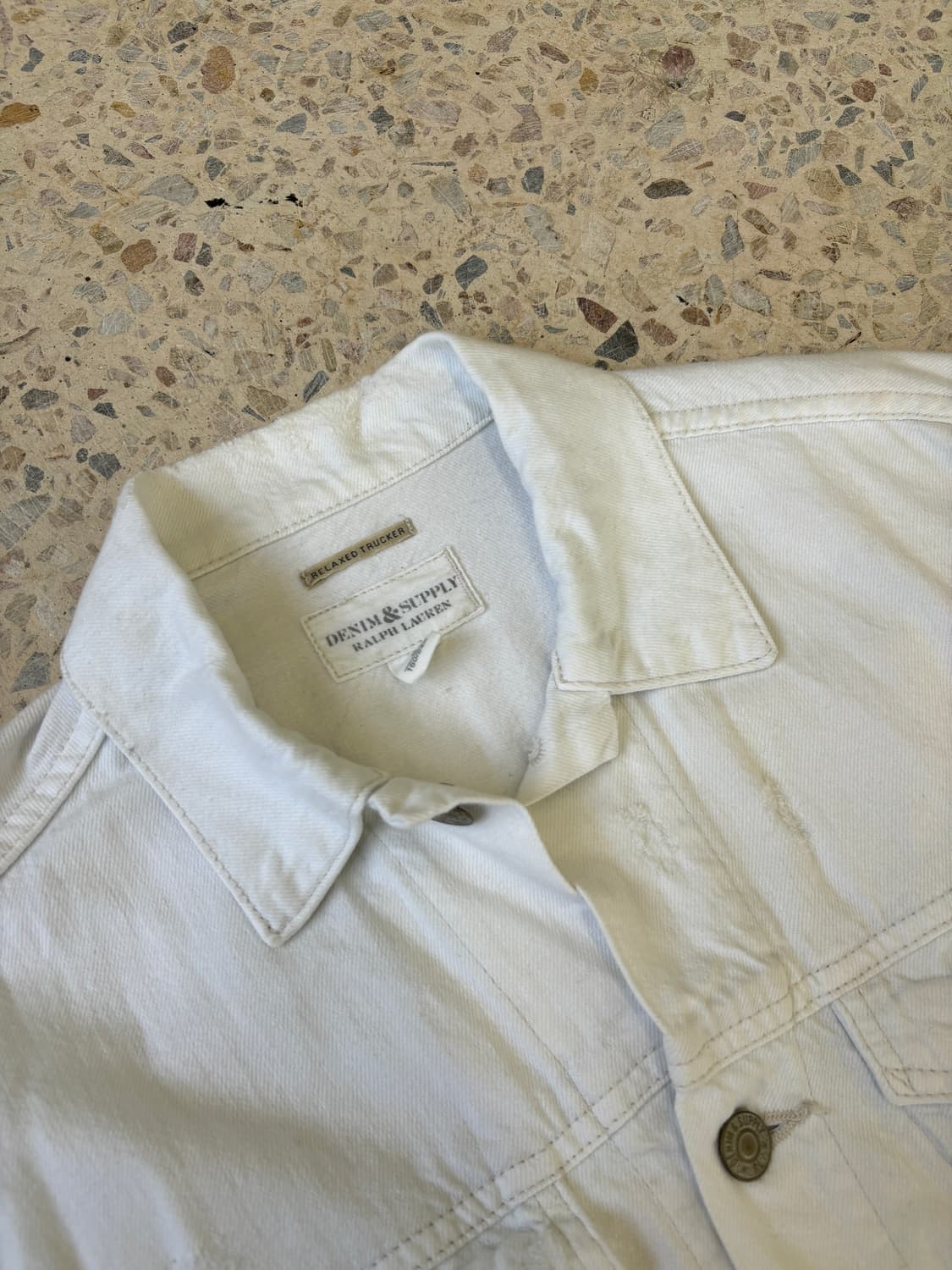 DENIM&SUPPLY RALPH LAUREN 화이트 트러커 데님 자켓 상품이미지9