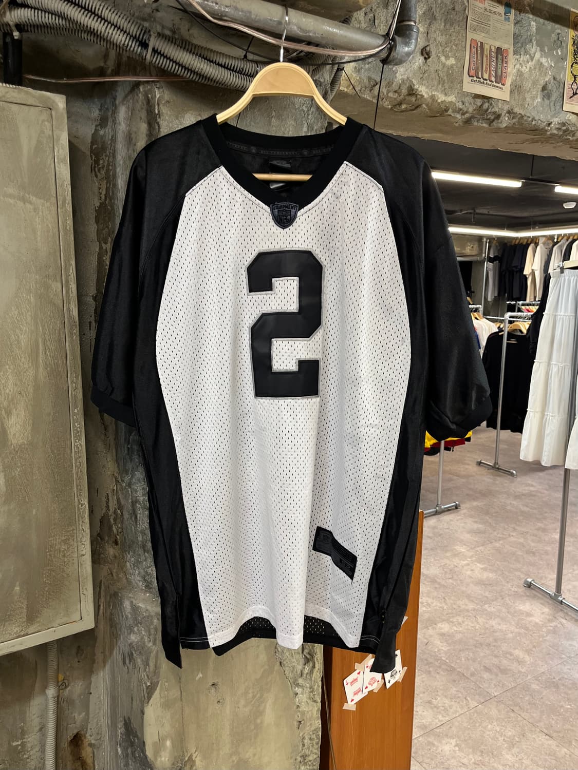NFL 오클랜드 레이더스 리복 반팔 져지 블랙 #csz895 상품이미지1