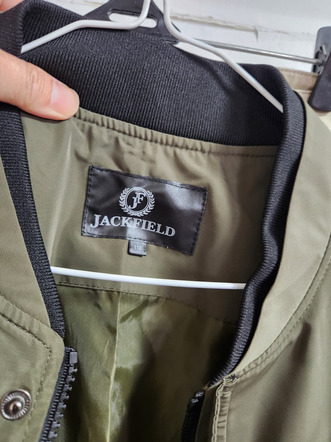 잭필드 블루종 카키색 봄버 자켓 110 상품이미지3