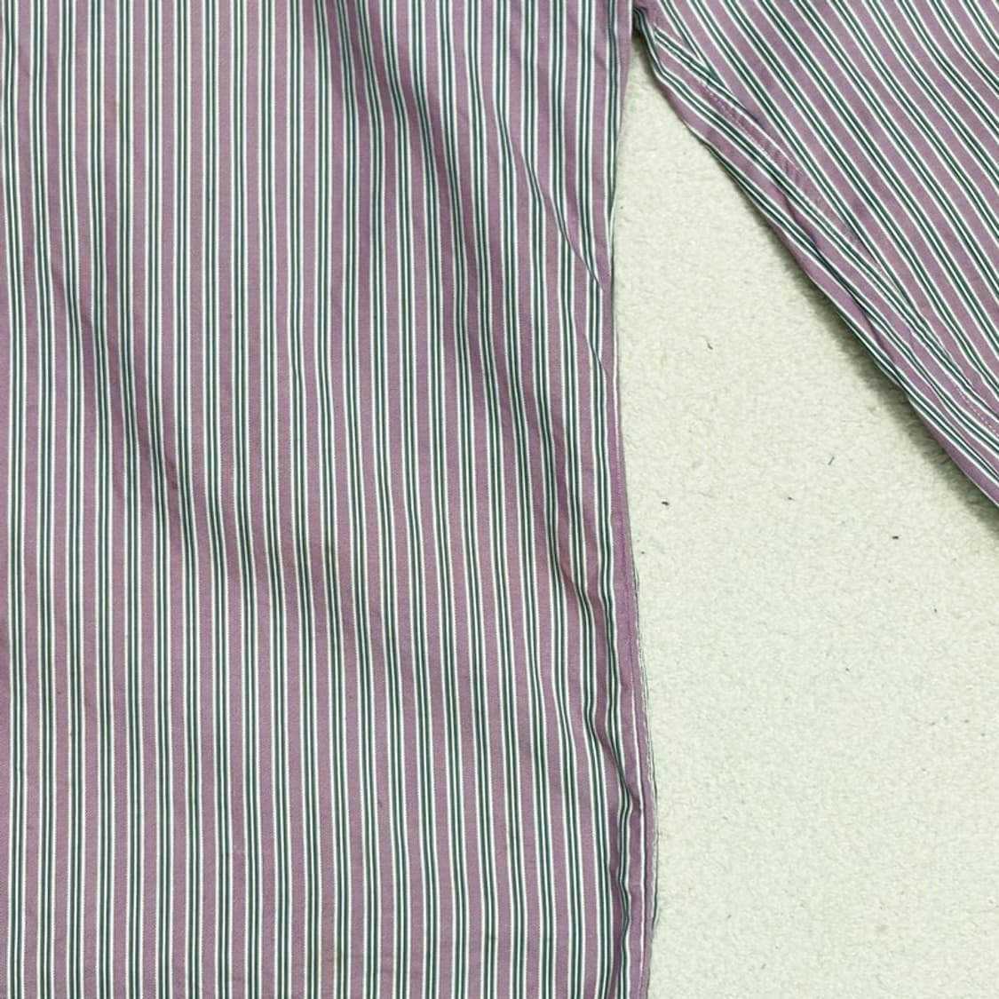 POLO 커스텀핏 퍼플 스트라이프 셔츠 S 상품이미지2