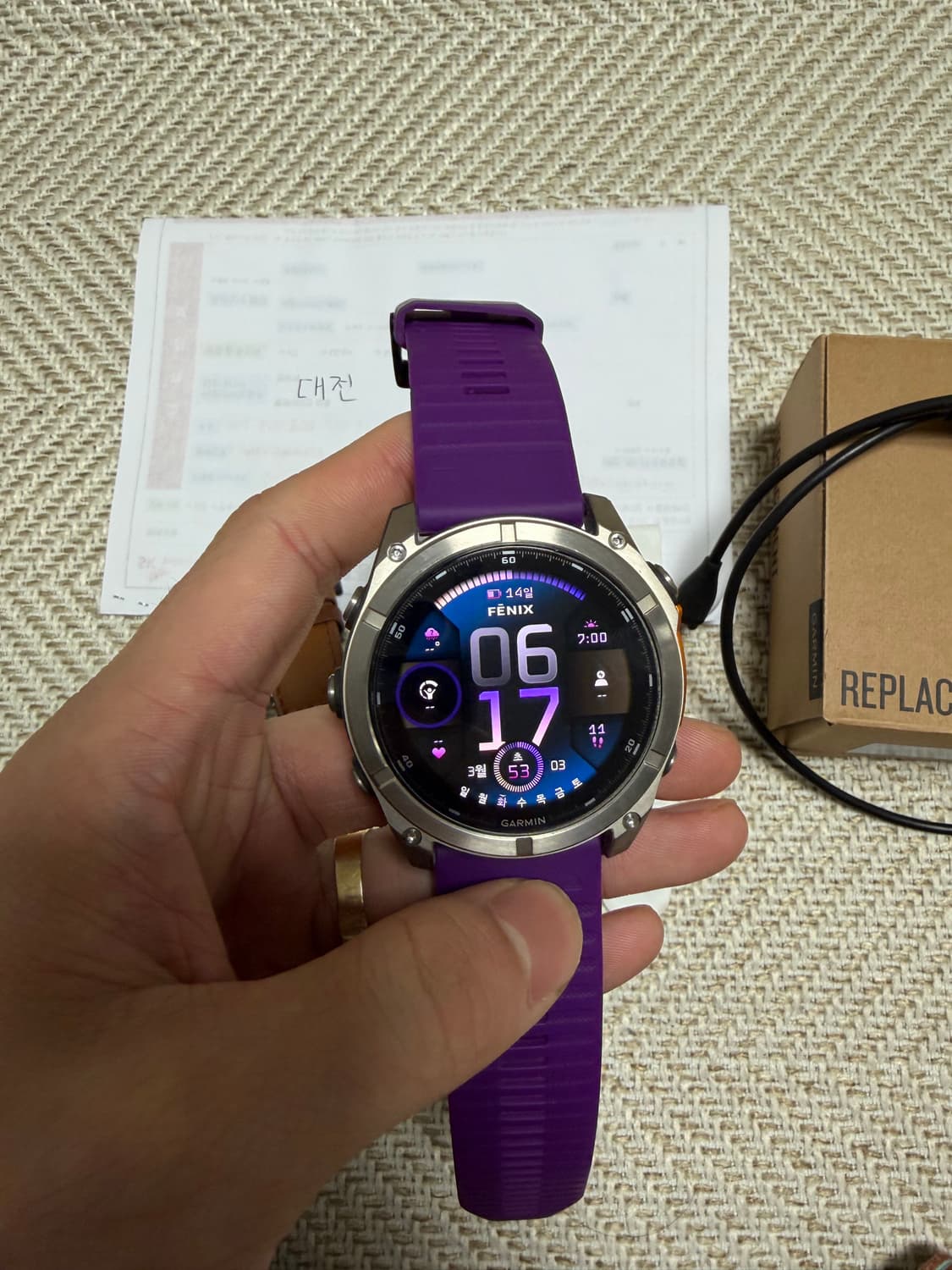 가민 피닉스 8 51mm 아몰레드 리퍼 새상품급 상품이미지1