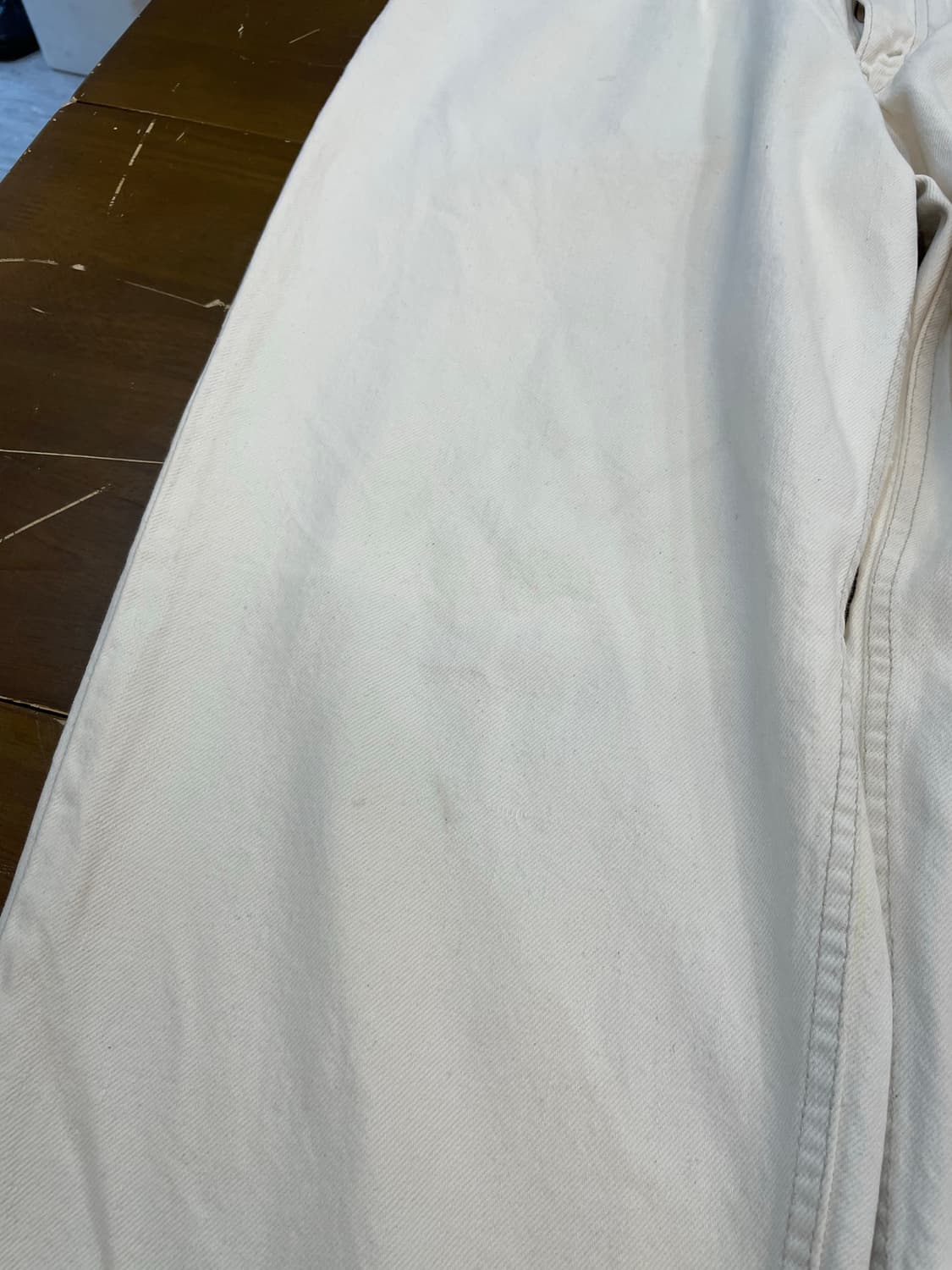 90's 리바이스 실버탭 화이트 데님팬츠 p109 상품이미지5