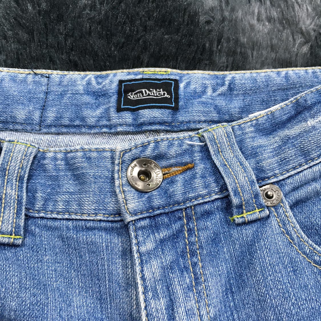 투티/0137 본더치 컷팅 연청 데님 부츠컷 바지 상품이미지3