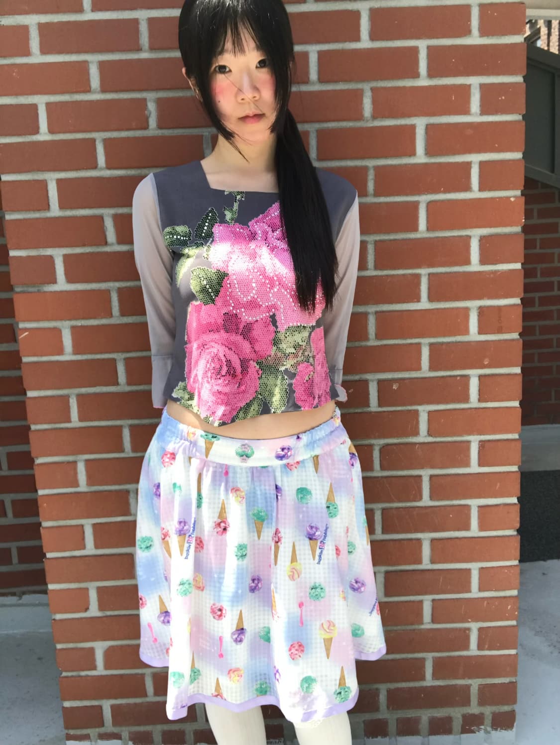 vintage ice cream pattern skirt 상품이미지9