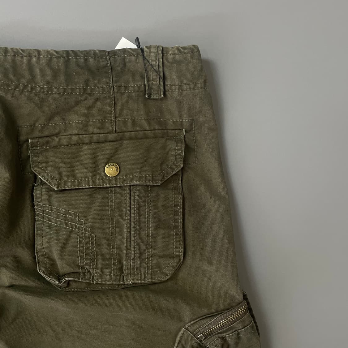 (32) 빈티지 카키 카고 하프팬츠 상품이미지7